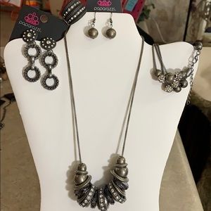 necklace, earrings, bracelet and ring 4 piece set
